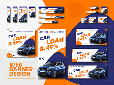 Web Ads Banner Templates car banner loan banner modern