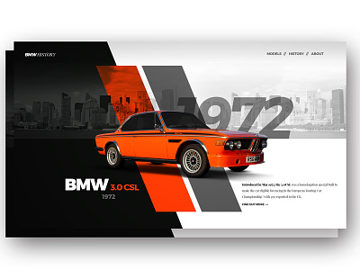 BMW history concept bmw cars history ui ux web webdesign