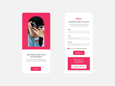 Alline branding design flat ui ux