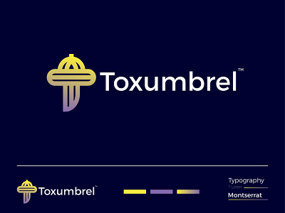 Toxumbrel Modern Logo Design - T Letter Mark app branding design graphic design icon illustrator letter mark logo logo design logodesign modern modern logo typography ui ux