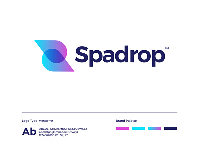 Spadrop Modern Logo Design - S Letter Mark