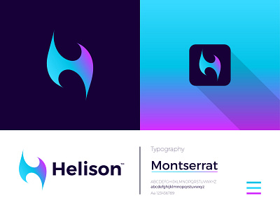 Helison Modern Logo Design - H Letter Mark app branding design graphic design icon illustration illustrator letter mark logo logo design logodesign minimal modern modern logo ui ux