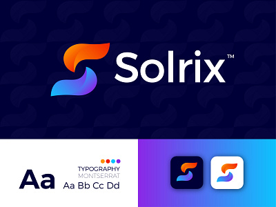 Solrix Modern Logo Design - S Letter Mark