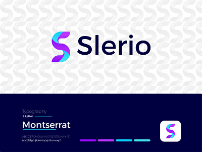 Slerio Modern Logo Design - S + Letter Mark app branding design graphic design icon illustrator letter mark logo logo design logodesign modern modern logo ui ux