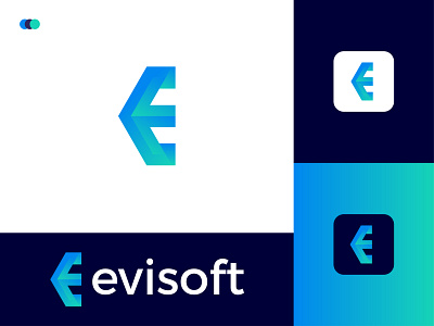 Evisoft Modern Logo Design - E Letter Mark