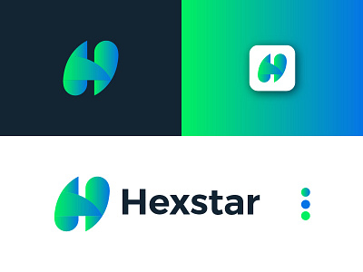 Hexstar Modern Logo Design - H + Letter Mark