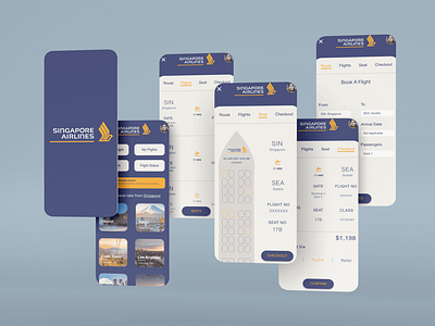 Singapore Airlines App UI Redesign