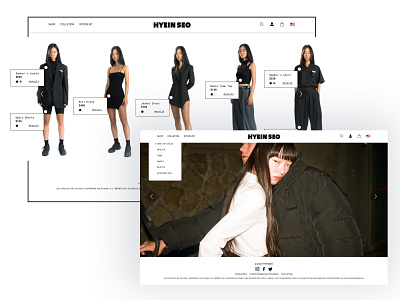 Hyein Seo - Website Design branding design fashion graphic design icon landing page landipage product page ui uiux user interface web web app website website design