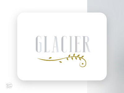 Glacier beer design drink flat font graphic design identity design logo minimal typography vector wheat