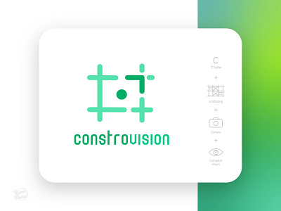 Constrovision app artificial intelligence branding computer construction design graphic design identity design illustration logo minimal ui ux