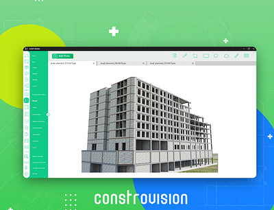 Constrovision app applicaiton application design graphic design illustrator logo minimal mobile modern program software ui user experience user interface ux web webapp website