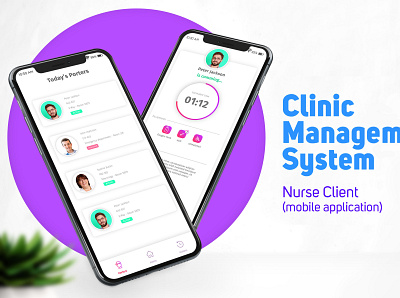 Clinic Management System management app mobile mobileapp nurse porter server system ui uiux user experience user interface ux