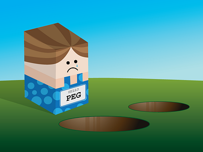 Peg peg round hole