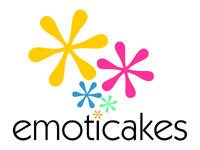 Emoticakes Logo cakes emoticakes flower logo