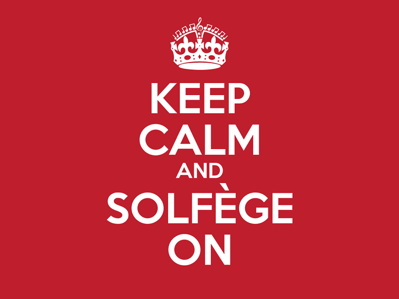 Keep Calm And Solfège On