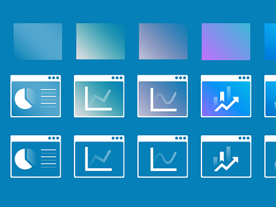 Data illustraions/icon with gradients ideas data gradients icon illustrations