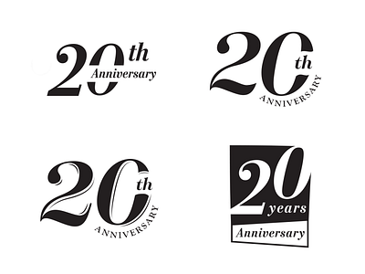 20 Years Anniversary Branding 20 years anniversary branding concept