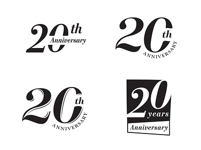 20 Years Anniversary Branding
