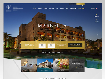 Homepage Marbella Hotel booking engine homepage hotel marbella