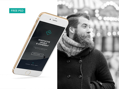 Homepage Mobile - Free PSD