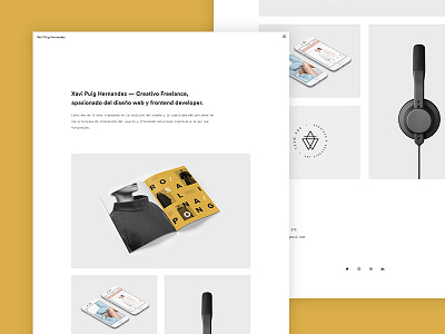 Portfolio Redesign 2016 creative portfolio prototype ux web design