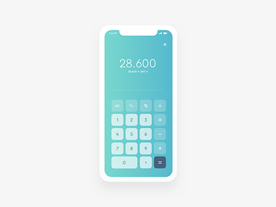 Daily UI Challenge #004 — Calculator