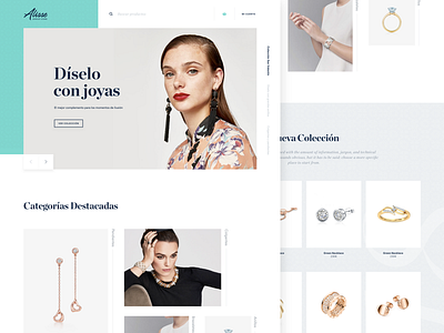Jewelry Website Design ecommerce jewelry store ui web design
