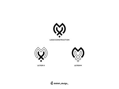XM logo art branding clean design graphic design icon illustration logo ui vector