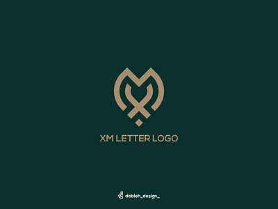 XM LETTER LOGO art branding clean design graphic design icon illustration logo ui vector