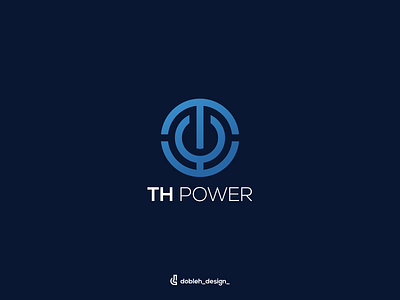 TH power logo art branding clean design graphic design icon illustration logo ui vector