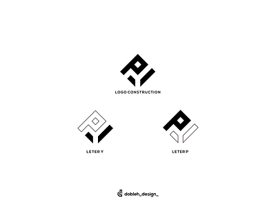 YP logo art branding clean design graphic design icon illustration logo ui vector