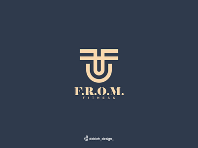 F.R.O.M fitness logo art branding clean design graphic design icon illustration logo ui vector
