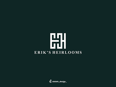 erik's heirlooms logo art branding clean design graphic design icon illustration logo ui vector