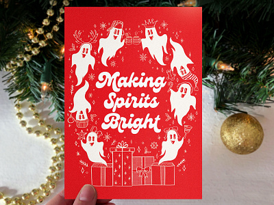 Making Spirits Bright Holiday Card