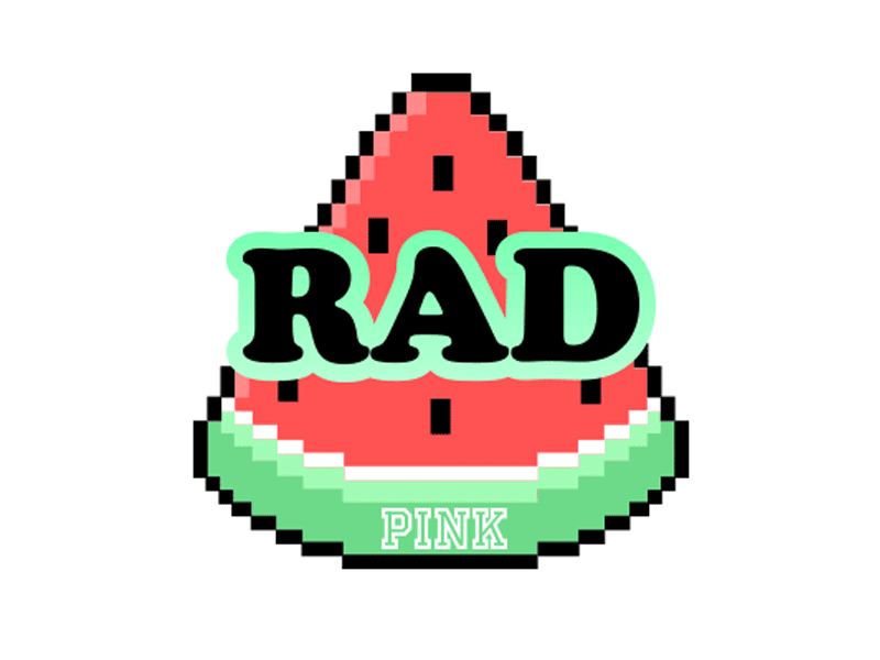 Rad E-Gift Card 16 bit 8 bit 80s 8bit 90s animation e gift card illustration rad retro video game watermelon