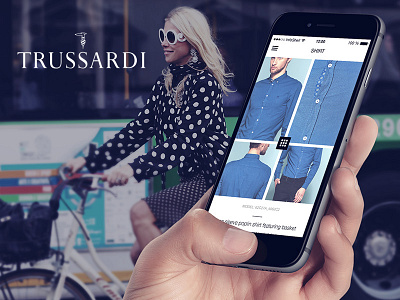 Trussardi app clothes fashion ios mobile style
