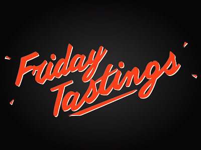 Friday Tastings 80s black friday nostalgia retro text type