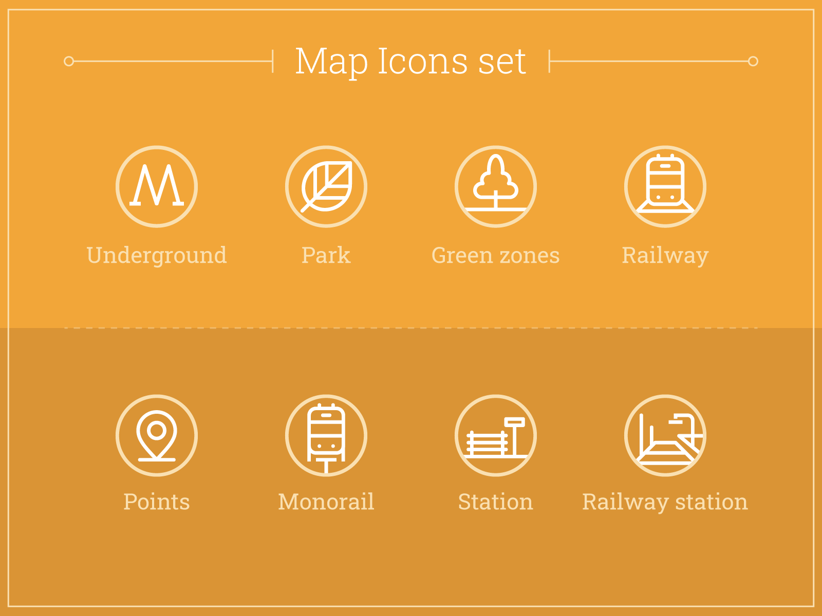 Map icons set by NikitiN Petr on Dribbble