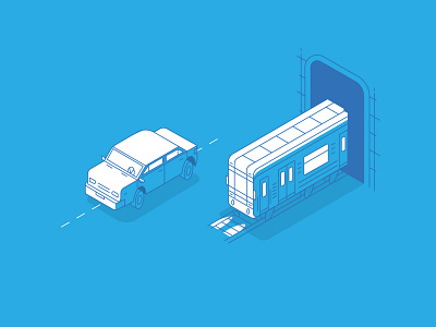 Isometric 3d 3d icons blue branding car isometric design icon illustration infographic isometric isometric infographic metro train isometric vector