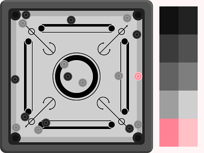 Carrom Minimal Design