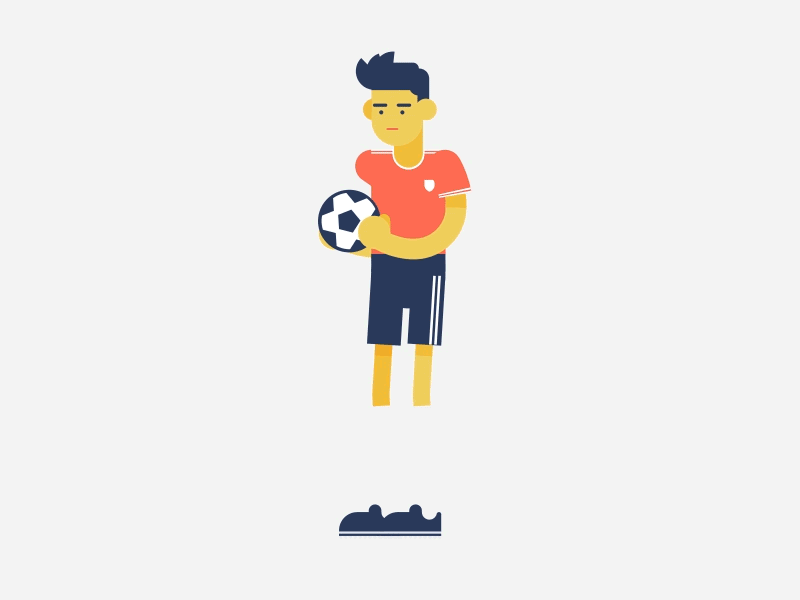 Free kick animation character design flat football freekick gif kick olympic soccer sport worldcup