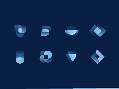Crypto Startup Icons abstract branding crypto crypto branding crypto currency crypto exchange crypto wallet crypto website cryptocurrency futuristic geometric glyph gradient iconography icons icons design iconset mark minimal startup