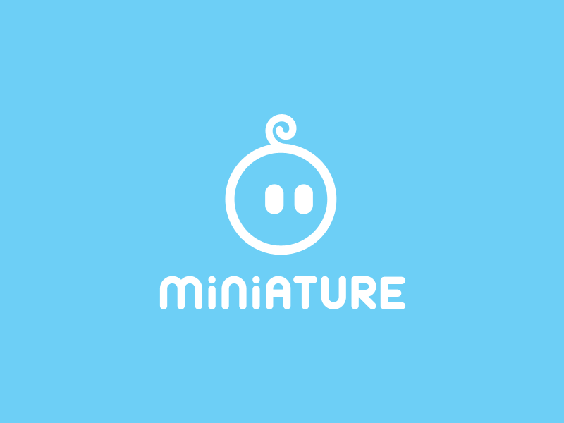 Miniature branding clothes kids logo visual identity