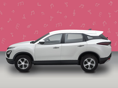 Tata Harrier 3d illustration