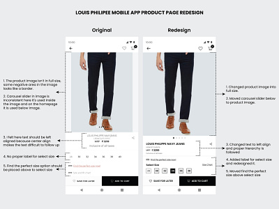 Louis Philipee Mobile App Redesign