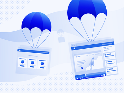 Connect Launch balloon product ui ux website