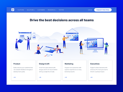 Team Collaboration character collaboration decisions illustration product team testing user