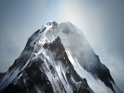 Daily Render: Snow Mt 3d abstract cinema 4d daily daily renders everyday art everydays motion motion design octane snow mountain worldmachine