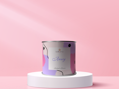 Candle label design branding candle candle design candle label design design graphic design label label design packaging packaging design pastel pink