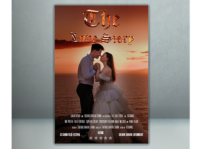 THE LOVE STORY design movie poster professional
